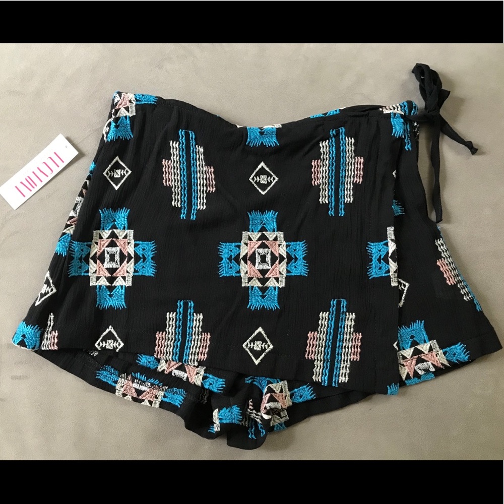Aztec print skort